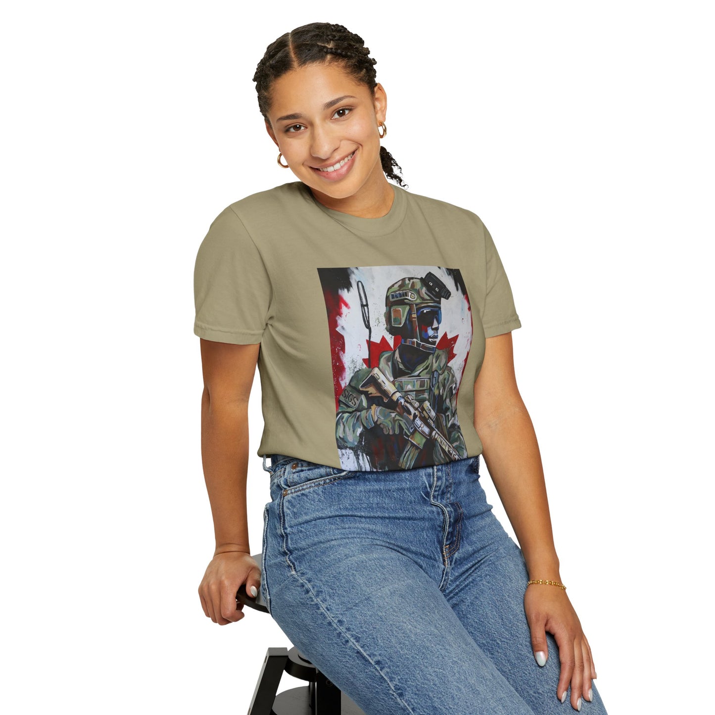 Patriotic Soldier Graphic Unisex T-Shirt