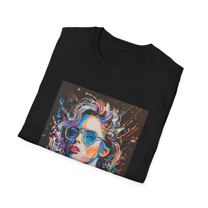 Colorful Portrait Art Unisex Softstyle T-Shirt