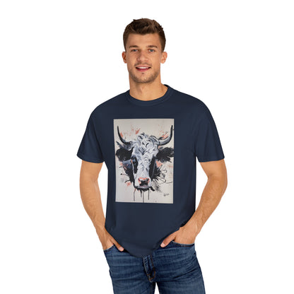 Artistic Cow Unisex Garment-Dyed T-shirt | Unique Farmhouse Decor Tee