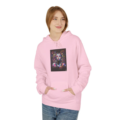 Vibrant Artistic Fleece Hoodie for Creative Souls