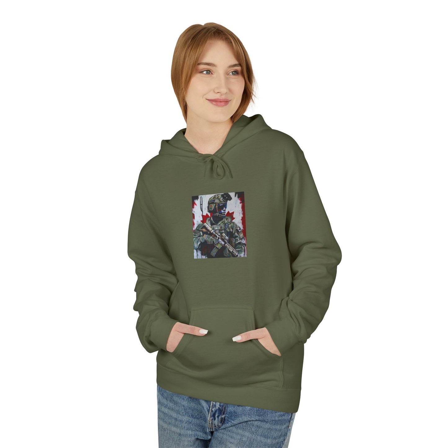 Unisex Midweight Softstyle Fleece Hoodie - Cozy Graphic Sweatshirt for Art Lovers