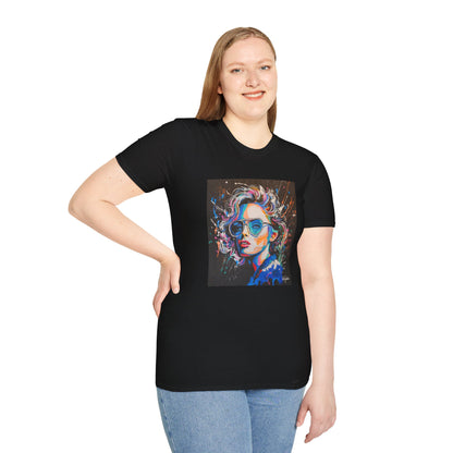 Colorful Portrait Art Unisex Softstyle T-Shirt