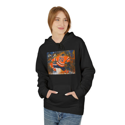 Vibrant Artistic Fleece Hoodie - Unisex Midweight Sweatshirt for Everyday Comfort