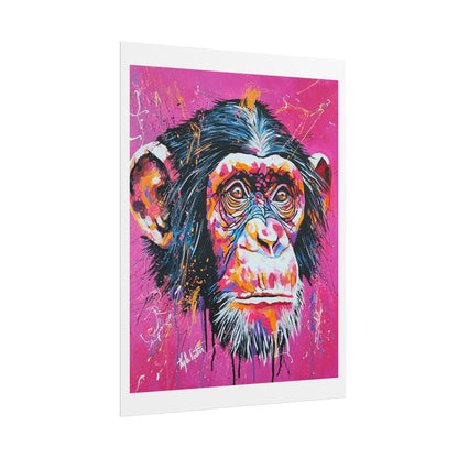 Bubblegum Jungle Art Rolled Poster | Bold Animal Wall Decor