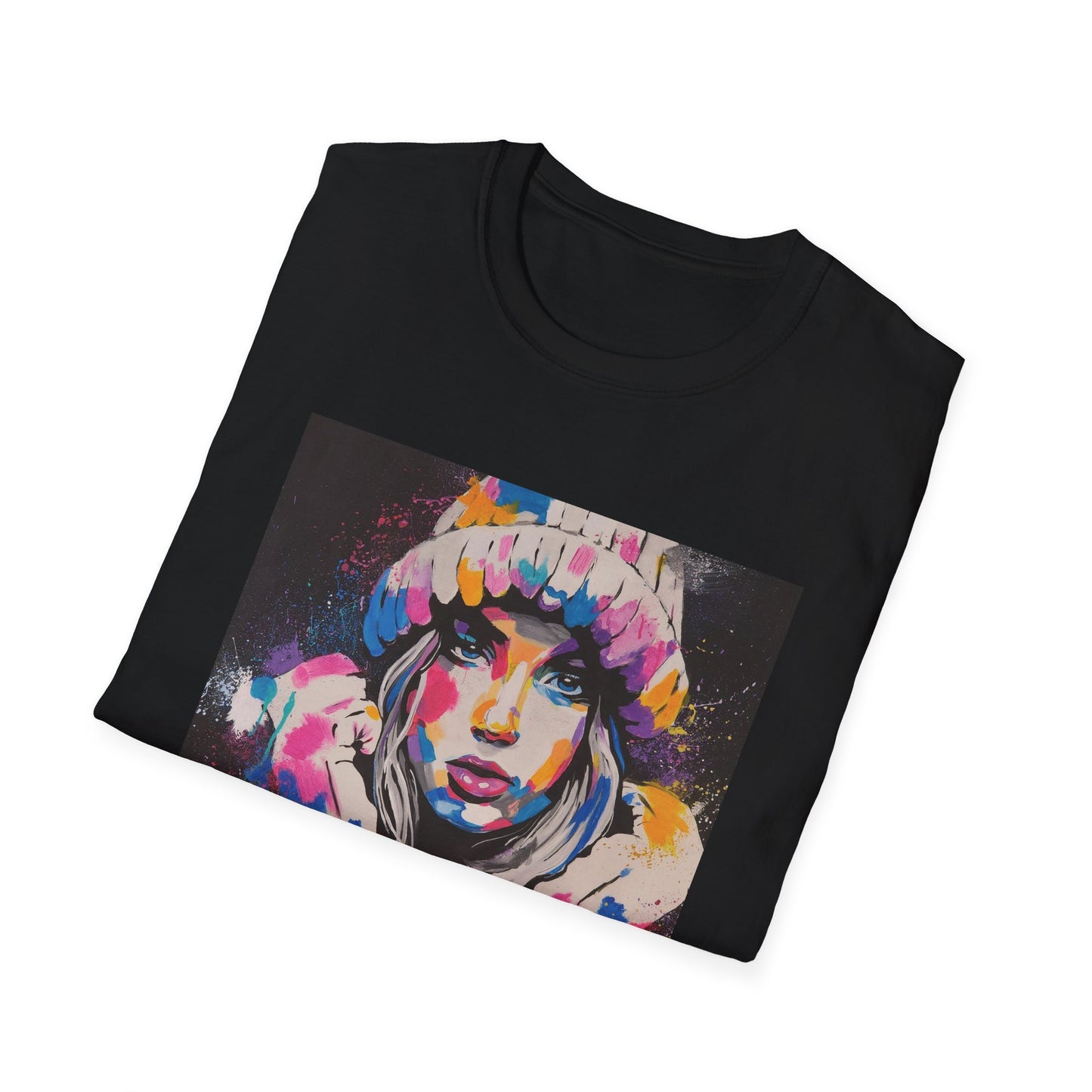 Colorful Artistic Unisex Softstyle T-Shirt - Bold Fashion Statement