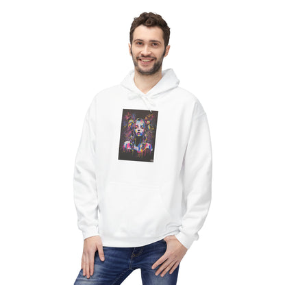 Vibrant Artistic Fleece Hoodie for Creative Souls