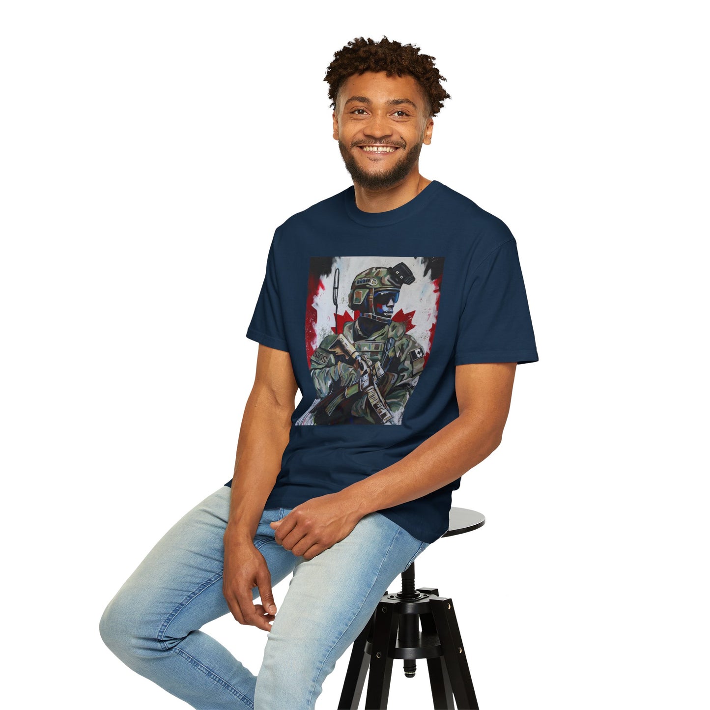 Patriotic Soldier Graphic Unisex T-Shirt