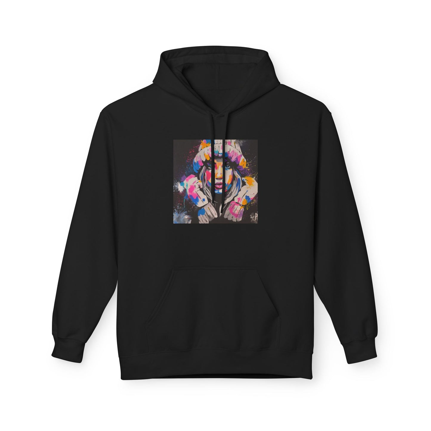 Colorful Graphic Fleece Hoodie - Unisex Artwear