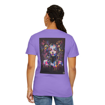 Artistic Unisex Garment-Dyed T-Shirt – Vibrant Graphic Tee with Original Artwork