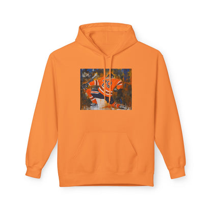 Vibrant Artistic Fleece Hoodie - Unisex Midweight Sweatshirt for Everyday Comfort