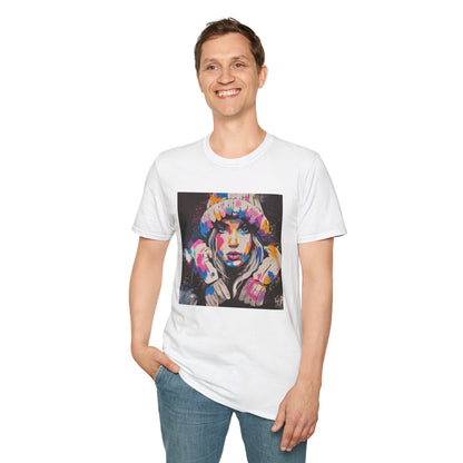 Colorful Artistic Unisex Softstyle T-Shirt - Bold Fashion Statement