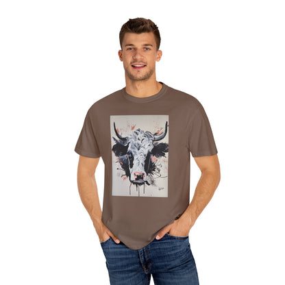 Artistic Cow Unisex Garment-Dyed T-shirt | Unique Farmhouse Decor Tee