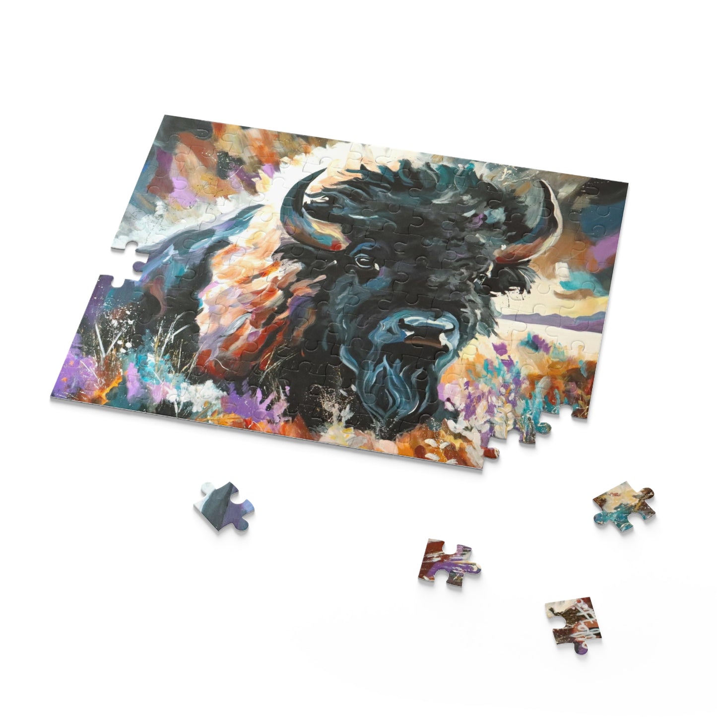 Buffalo on the horizon Puzzle -120, 252, 500-Piece