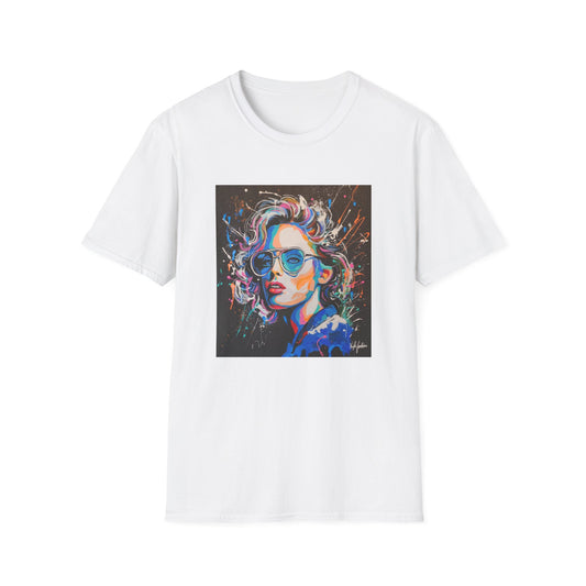 Colorful Portrait Art Unisex Softstyle T-Shirt