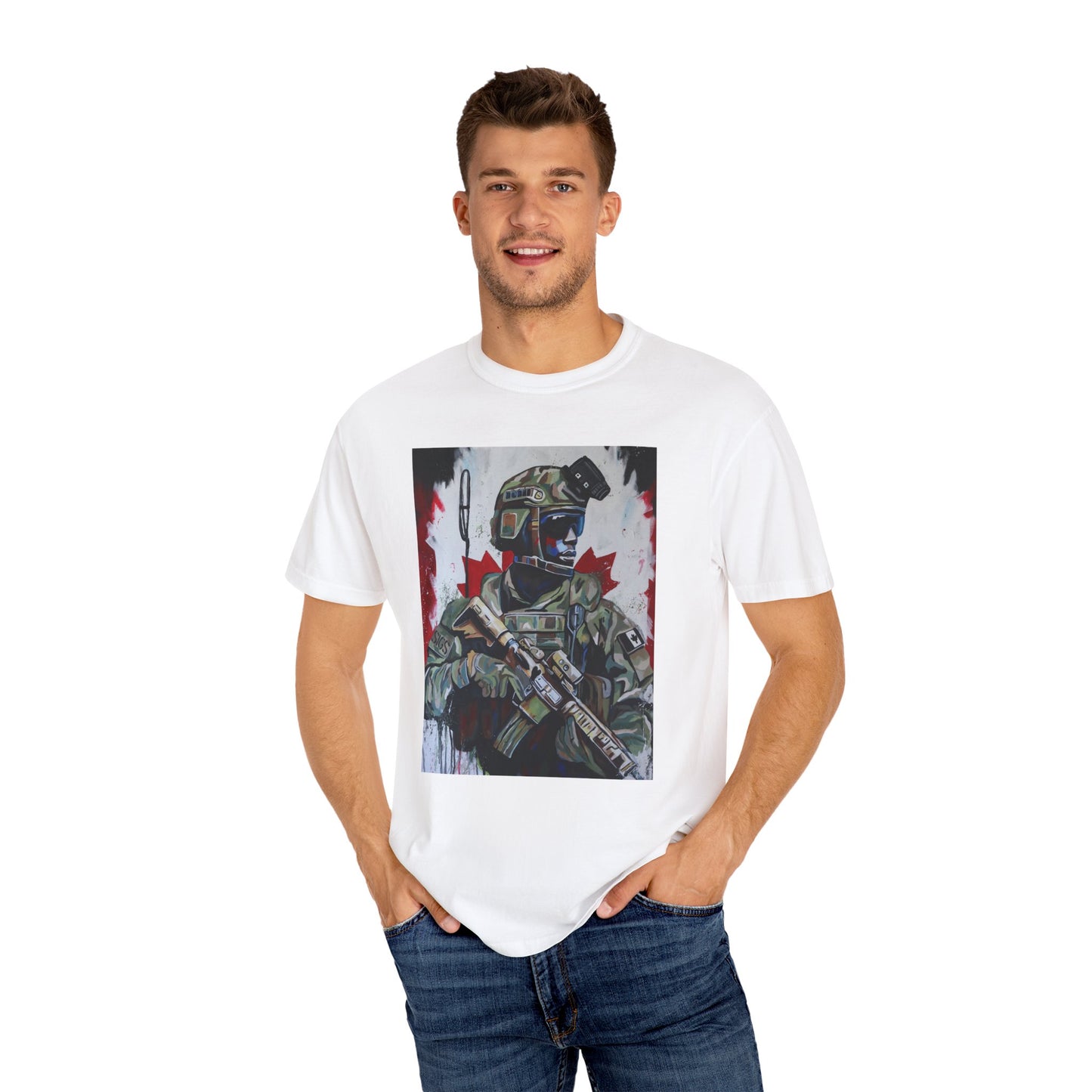 Patriotic Soldier Graphic Unisex T-Shirt